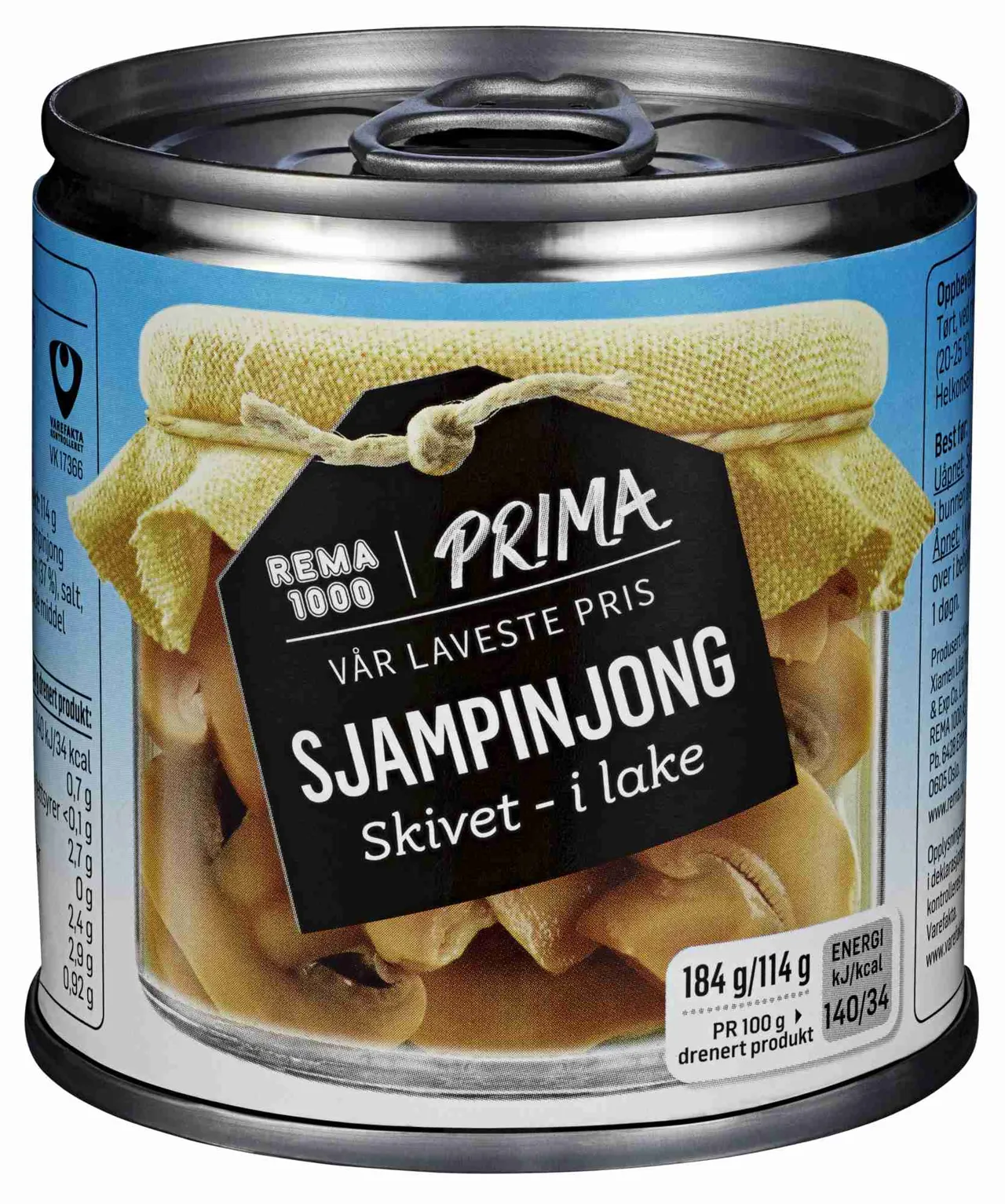 SJAMPINJONG SKIVET 184G