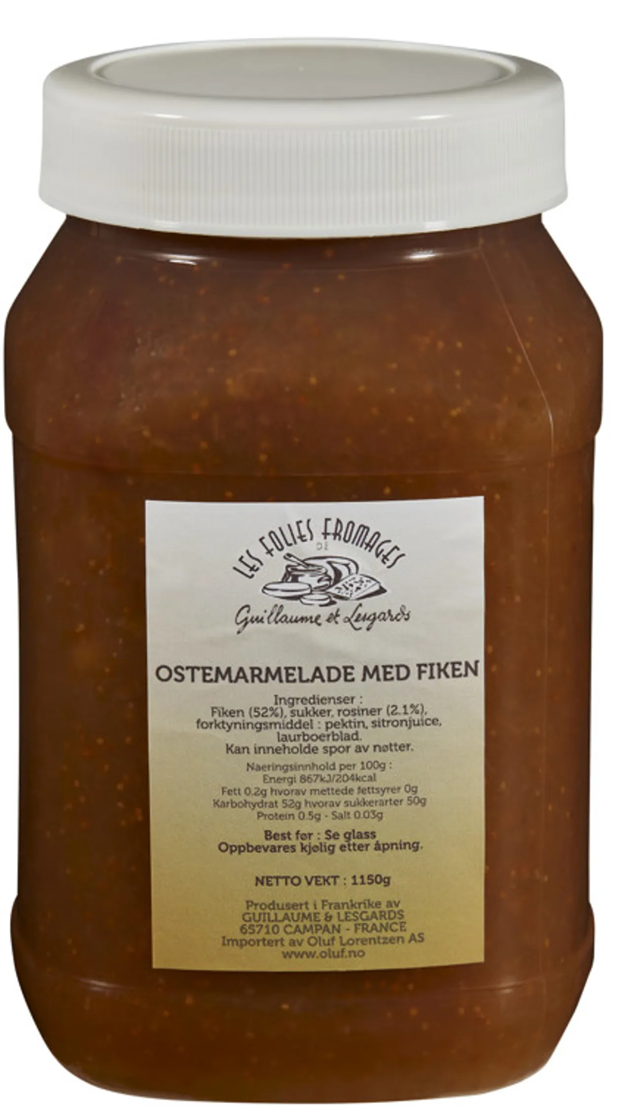 OSTEMARMELADE FIKEN 1,15KG LESGARDS