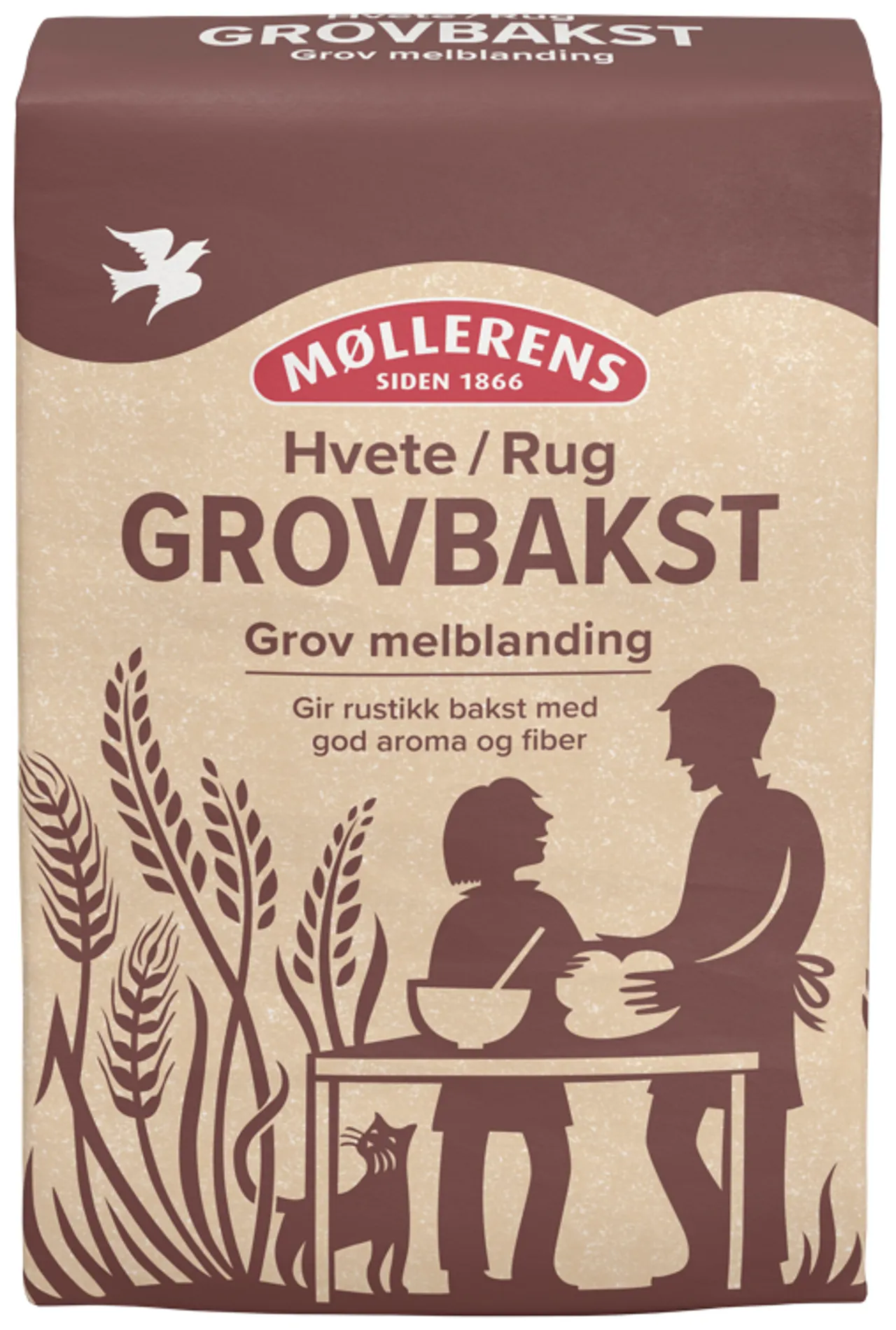 GROVBAKST 1KG MØLLERENS