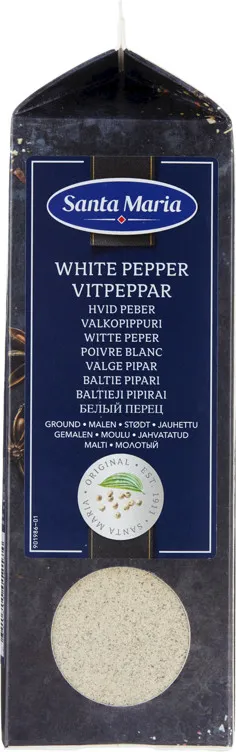 HVIT PEPPER MALT 500G SANTA MARIA HVIT PEPPER MALT 500G SANTA MARIA