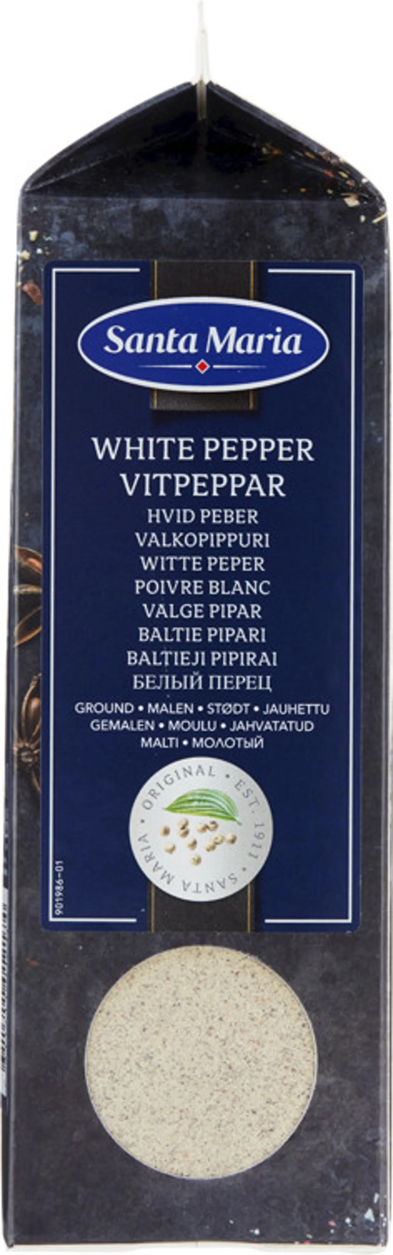 HVIT PEPPER MALT 500G SANTA MARIA