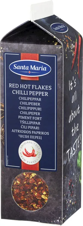 CHILIPEPPER RED HOT FLAKES 295G SANTA MARIA CHILIPEPPER RED HOT FLAKES 295G SANTA MARIA