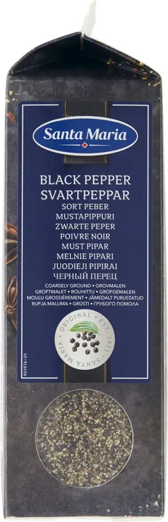 SORT PEPPER GROVMALT 460G SANTA MARIA SORT PEPPER GROVMALT 460G SANTA MARIA