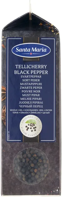 SORT PEPPER TELLICHERRY HEL 450G SANTA MARIA