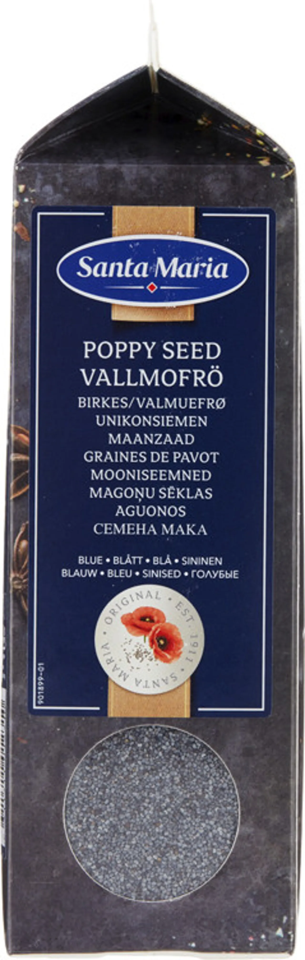 VALMUEFRØ BLÅ 550G SANTA MARIA