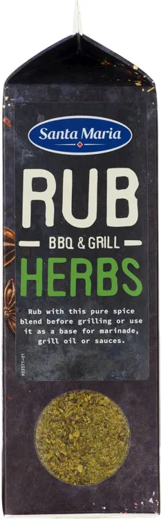 BBQ RUB HERBS 580G SANTA MARIA BBQ RUB HERBS 580G SANTA MARIA