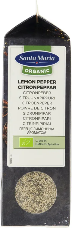 Sitronpepper Økologisk 650g Santa Maria Sitronpepper Økologisk 650g Santa Maria