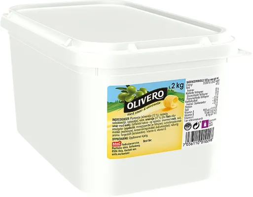 Olivero Smør- Og Olivenolje 2kg