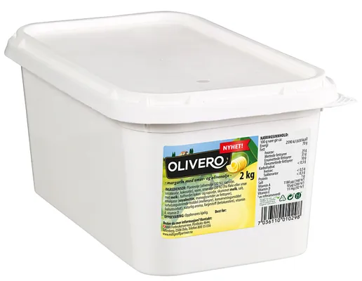 OLIVERO SMØR- OG OLIVENOLJE 2KG OLIVERO SMØR- OG OLIVENOLJE 2KG