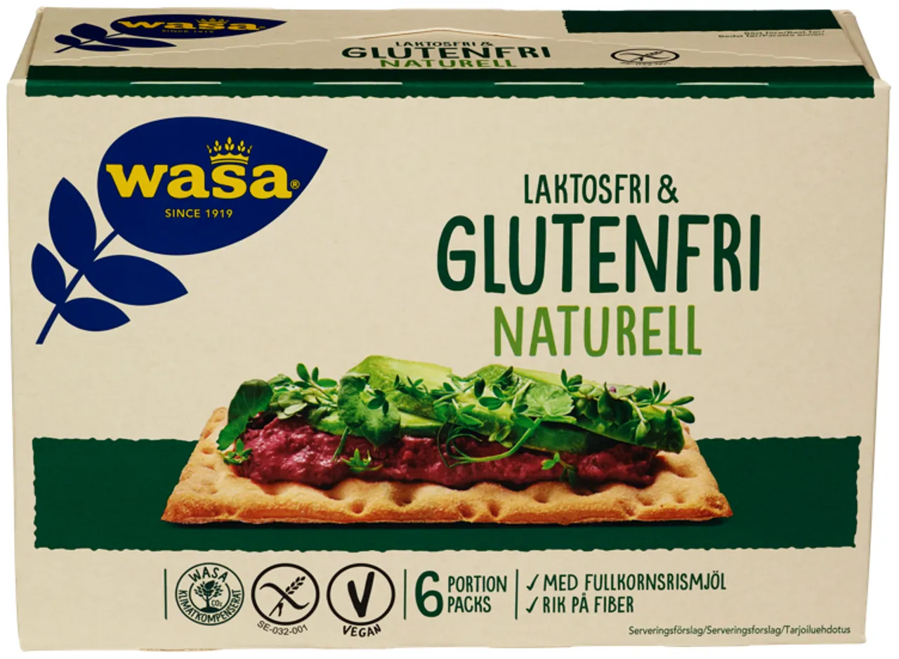 WASA KNEKKEBRØD NATURELL GLUTENFRI 240G