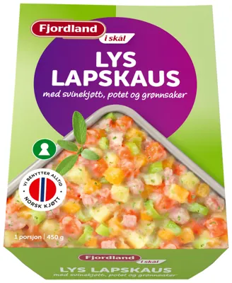 FJORDLAND LYS LAPSKAUS I SKÅL 450G FJORDLAND LYS LAPSKAUS I SKÅL 450G