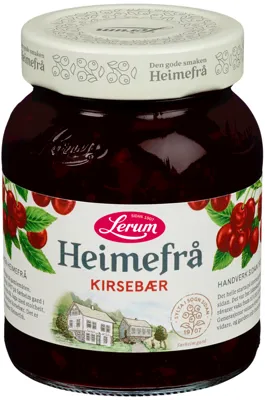 KIRSEBÆRSYLTETØY HEIMEFRÅ 390G LERUM KIRSEBÆRSYLTETØY HEIMEFRÅ 390G LERUM