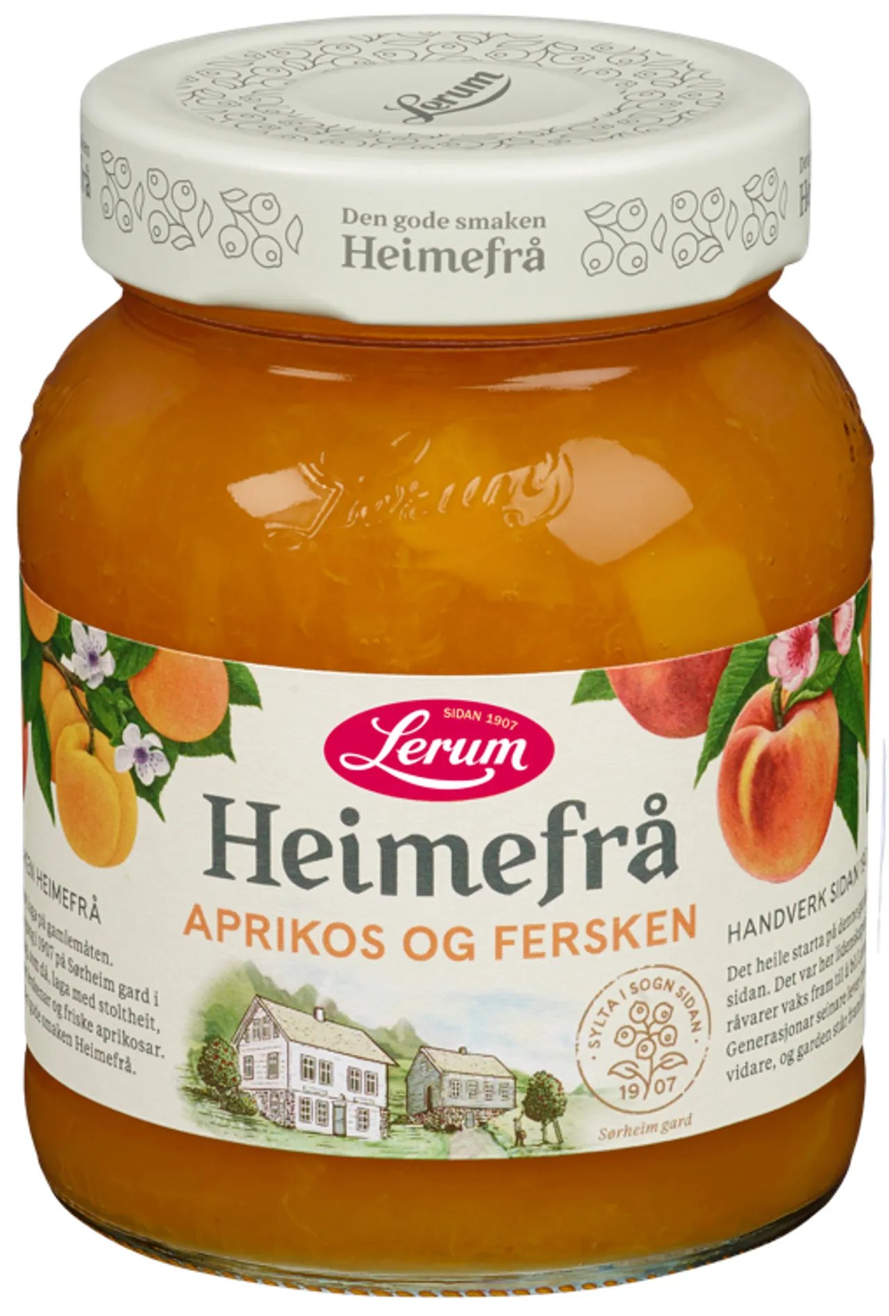 APRIKOS-FERSKENSYLTETØY HEIMEFRÅ 380G LERUM