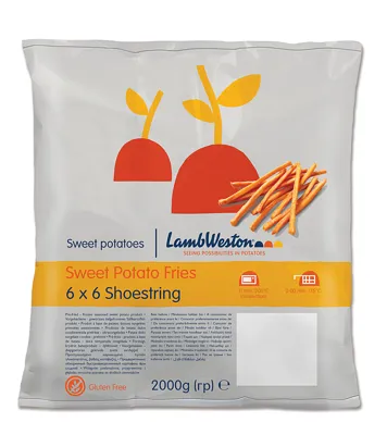 LAMB WESTON SWEET POTATO SHOESTRING 5X2KG LAMB WESTON SWEET POTATO SHOESTRING 5X2KG