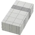 NAPKIN TOWEL GREY CHECKED 40CM 60PCS