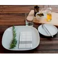 NAPKIN TOWEL GREY CHECKED 40CM 60PCS