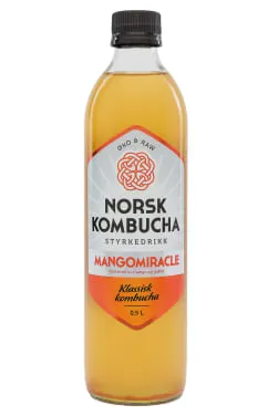 NORSK KOMBUCHA 0,5L,ORANSJE MANGOMIRACLE NORSK KOMBUCHA 0,5L,ORANSJE MANGOMIRACLE