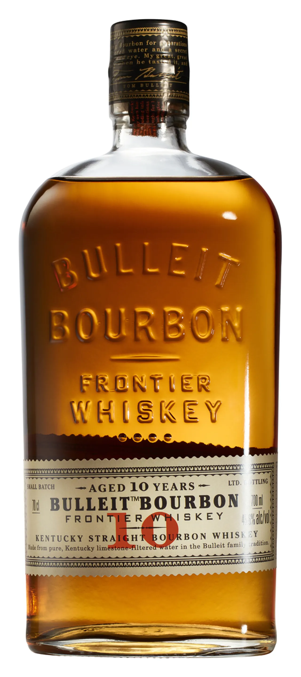 BULLEIT KENTUCKY STRAIGHT BOURBON 10 YO 45,6% 70CL