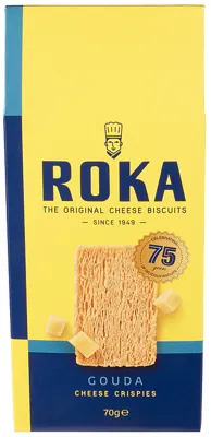 Ostechrispies Gouda 70g Roka