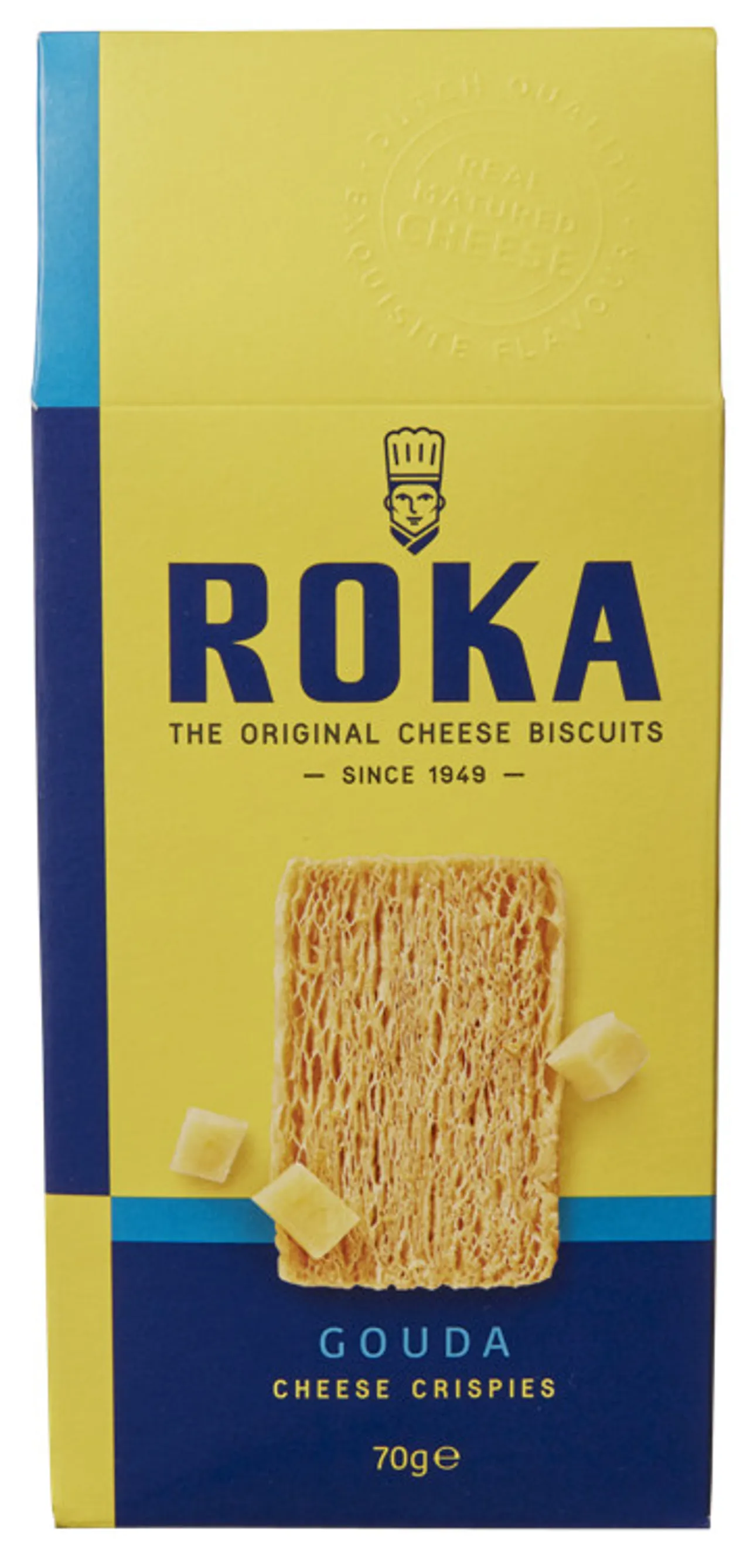 OSTECHRISPIES GOUDA 70G ROKA