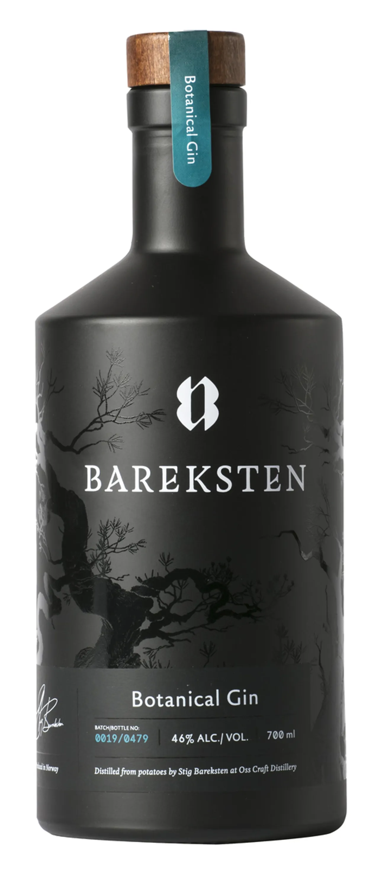 BAREKSTEN BOTANICAL GIN 46% 70CL