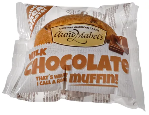 Muffins Milk Choc 100g Aunt Mabels