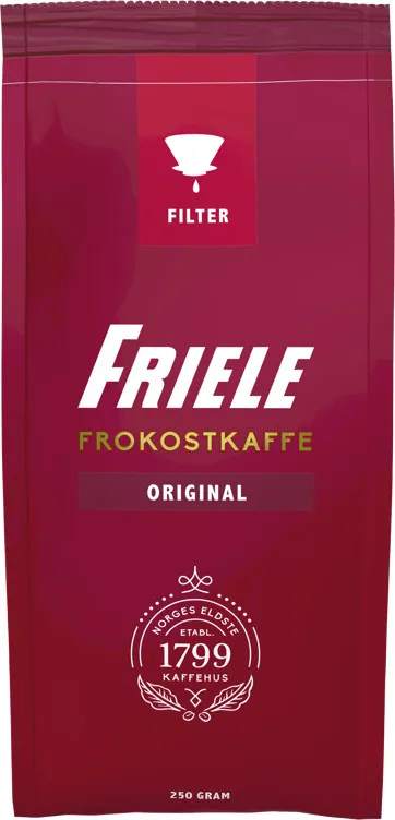 FRIELE FROKOSTKAFFE FILTER GROUND   250G FRIELE FROKOSTKAFFE FILTER GROUND   250G