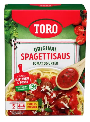 Spagettisaus Familiepk 4x53g Toro