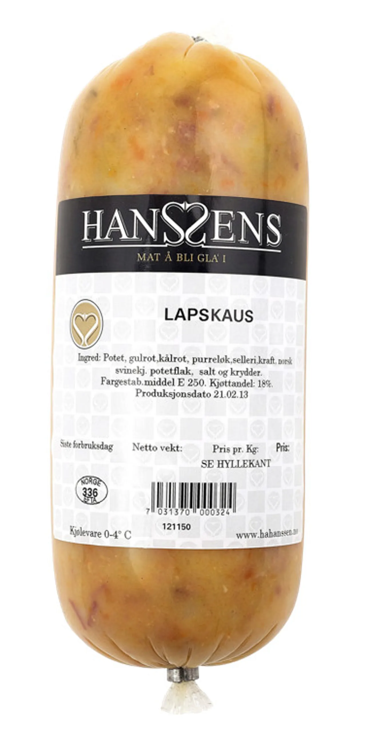 LAPSKAUS KOKT 500G HANSSENS