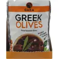 GAEA ORGANIC OLIVES PITTED KALAMATA 8X150G