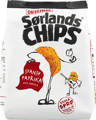 Sørlandschips Spansk Paprika 100g