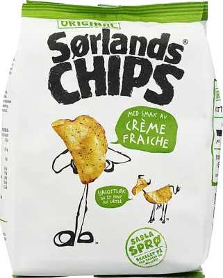 Sørlandschips Creme Fraiche 100g