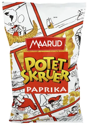 Potetskruer Paprika 90g Maarud