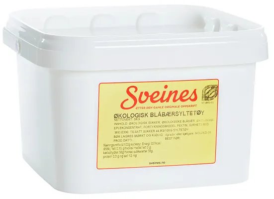Blåbærsyltetøy Økologisk