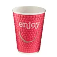 COFFEE CUP 30CL DOUBLE WALL ENJOY 40PCS