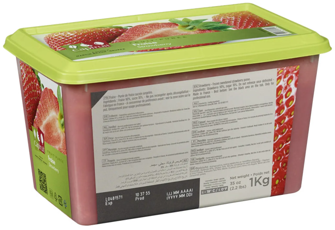 JORDBÆR PURÉ 1KG CAPFRUIT