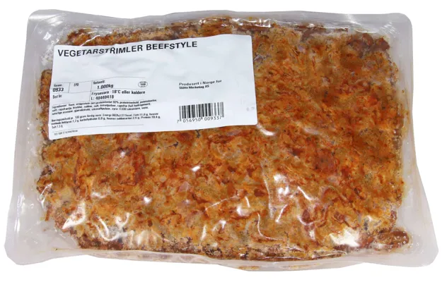 VEGETARSTRIMLER "BEEFSTYLE" SLÅTTO VEGETARSTRIMLER "BEEFSTYLE" SLÅTTO