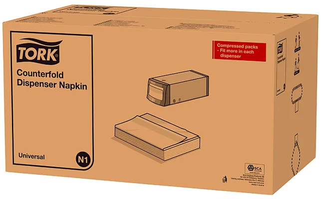 Disp.Serv Hvit Cf N1 1-Lag Tork