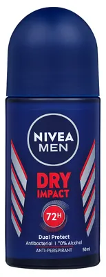 Nivea Men Dry Impact Deodorant Roll-On, 50ml