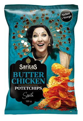 Saritas Butter Chicken Chips 120g