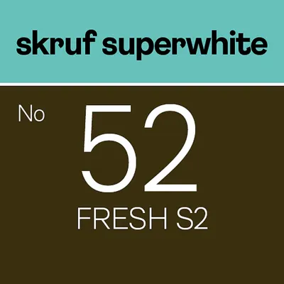 Skruf Super White No52 Fresh S2