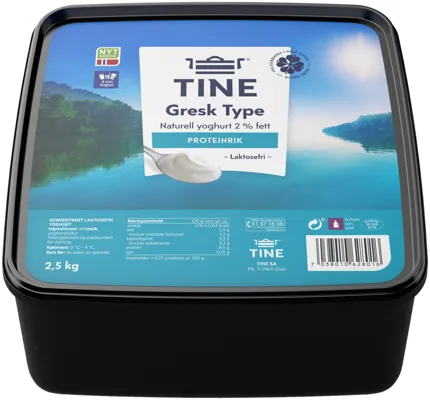 GRESK TYPE YOGHURT NATURELL 2.5KG TINE GRESK TYPE YOGHURT NATURELL 2.5KG TINE