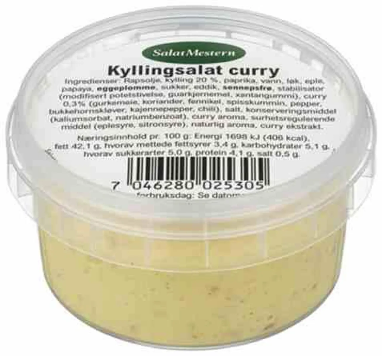 KYLLING CURRYSALAT 900GR SM