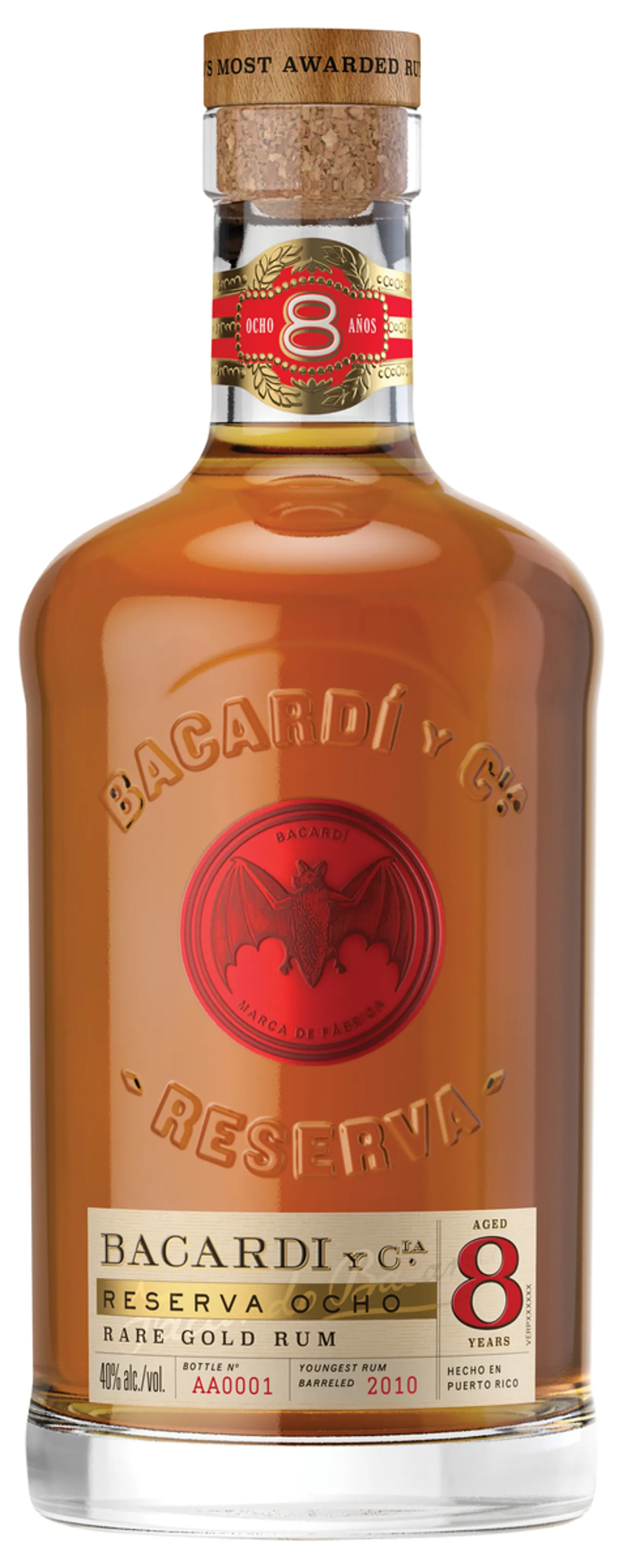 BACARDI GRAN RESERVA 8 ANOS 40% 70CL
