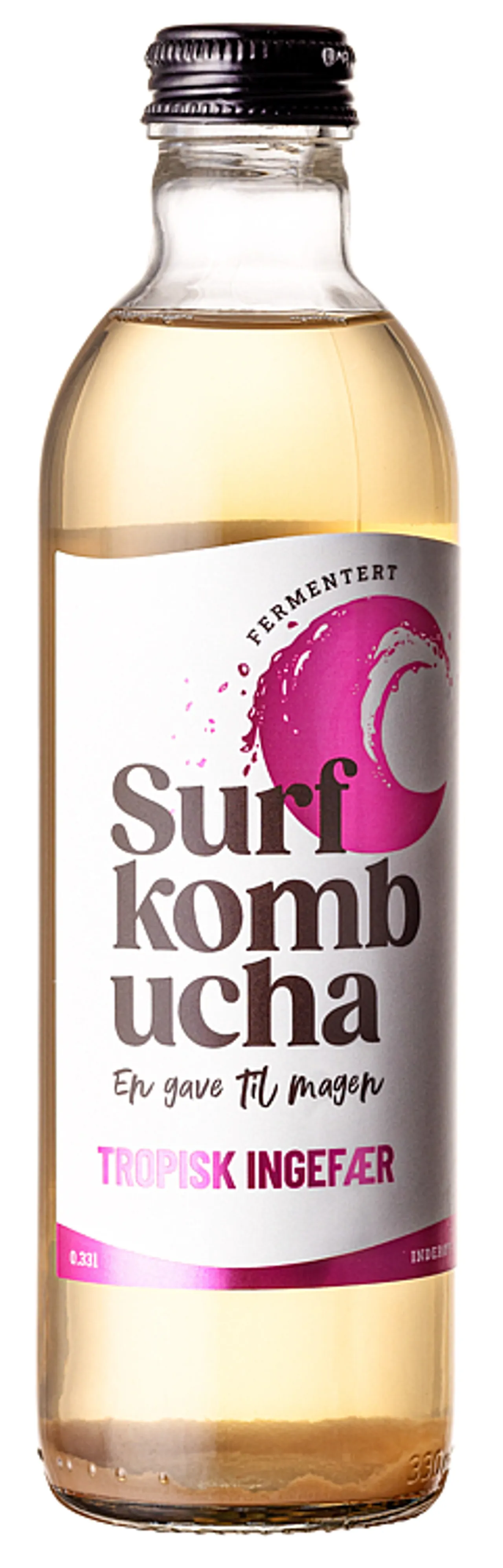 SURF KOMBUCHA TROPISK INGEFÆR 0.33L