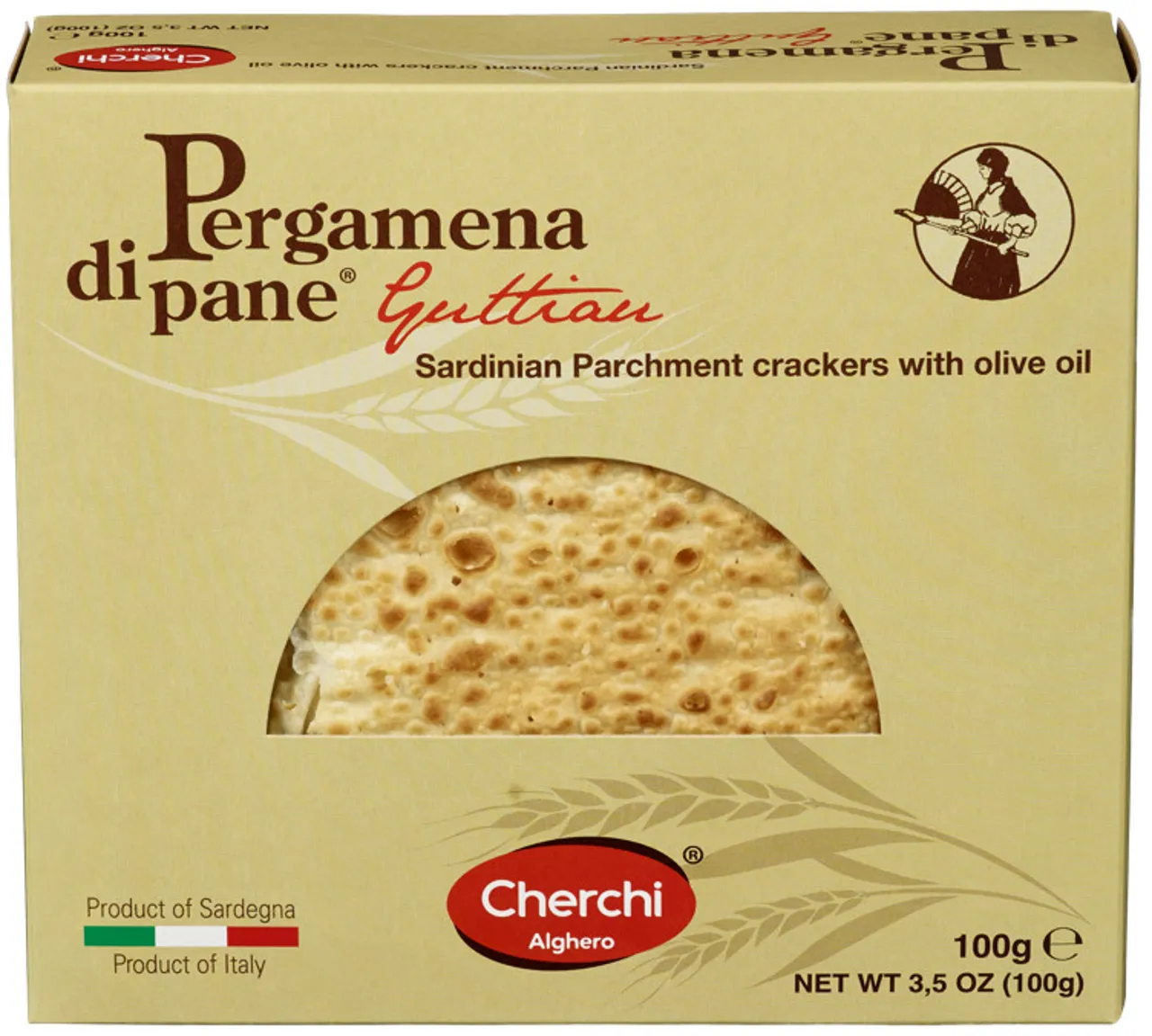 FLATBRØD M/OLIVENOLJE 100G CHERCHI