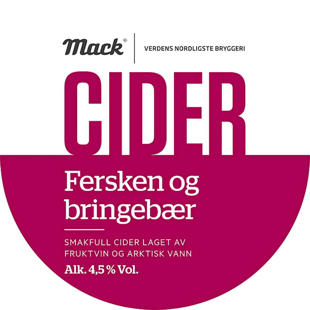 MACK CIDER FERSKEN/BRINGBÆR 30L KEYKEG