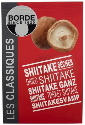 SHIITAKE TØRKET 20G BORDE SHIITAKE TØRKET 20G BORDE