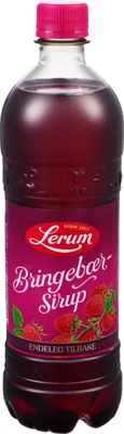 Bringebærsirup 0.75l Lerum