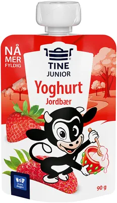 Junior Yoghurt Jordbær 90g Tine